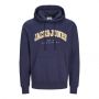 Jack & Jones Caleb Sweat Hood Navy Blazer