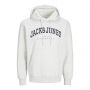 Jack & Jones Caleb Sweat Hood White Melange