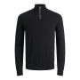 Jack & Jones Emil Knit Half Zip Zwart