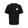 Jack & Jones Canon oversized T-shirt heren zwart