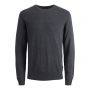 Jack & Jones Emil Knit Crew Neck Dark Grey Melange
