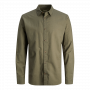Jack & Jones Linnen Overhemd Dusty Olive