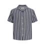 Jack & Jones Coba Stripe Resort Shirt Ocean Cavern
