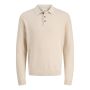 Jack & Jones Cooper LS Knit Polo Beige