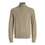 Jack & Jones Pannel Knit Half Zip Beige