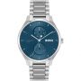 Hugo Boss Horloge Tyler Zilver/Blauw 43mm