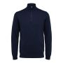 Selected Homme Berg half zip cardigan heren navy