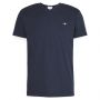 Gant slim shield V-neck tee heren sevening blue