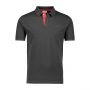Gant piqué polo Rugger contrast heren antracit melange