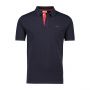 Gant piqué polo Rugger contrast heren evening blue