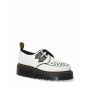Dr. Martens Sidney Quad Creeper White/Black Polished Smooth