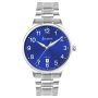 Accurist Londen Classic Heren Horloge Zilver/Blauw 37mm