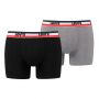 Levi's 2-Pack Logo Boxers Brief Zwart/Grijs