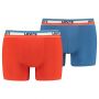 Levi's 2-Pack Logo Boxers Brief Rood/Blauw