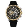 Aeromeister Horloge Driver Zwart/Goud 43mm