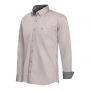 Cappuccino Italia stretch overhemd Ancona heren grijs