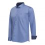 Cappuccino Italia stretch overhemd Ancona heren royal blauw