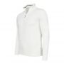 Cappuccino Italia Bergamo zip pullover heren wit