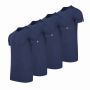 Cappuccino Italia 4-pack T-shirts heren ronde hals navy - extra lang