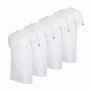 Cappuccino Italia 4-pack T-shirts heren ronde hals wit - extra lang