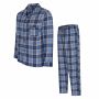 Cappuccino Italia Alba Pyjama Blauw Geruit