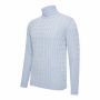 Cappuccino Italia Aosta Cable Pullover Ice Blauw