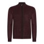 Cappuccino Italia cable Cardigan heren bordeaux rood