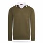 Cappuccino Italia mock pullover heren groen