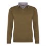 Cappuccino Italia mock pullover heren bruin
