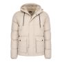 Cappuccino Italia Moorland winterjas met capuchon heren beige