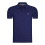 Cappuccino Italia polo plain pique heren navy 