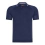 Cappuccino Italia tipped Tricot polo heren navy blauw