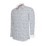 Cappuccino Italia Stretch Overhemd San Remo Flower Wit