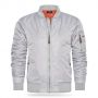 Cappuccino Italia heren bomber jacket heren grijs