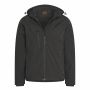 Cappuccino Italia softshell hood jacket heren zwart