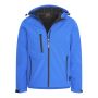 Cappuccino Italia softshell hood jacket heren royal blauw