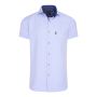 Cappuccino Italia korte mouw overhemd heren sky blue