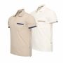 Cappuccino Italia Todi 2-Pack Polo Taupe/Wit