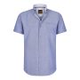 Cappuccino Italia korte mouw overhemd heren royal blue