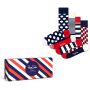 Happy Socks Classic navy 4-Pack unisex gift box