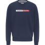 Tommy Jeans reg Essential Graphic crew sweater heren navy