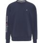 Tommy Jeans reg Linear Placement crew sweater heren navy