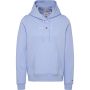 Tommy Jeans reg Serif Linear hoodie dames pearly blue