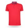 Pierre Cardin - Checked Collar Polo Rood