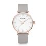 Furore Splashing Waves horloge rosegoud en Light grijs