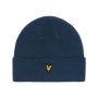 Lyle & Scott beanie unisex navy blauw