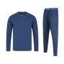 Lyle & Scott heren pyjama cadeauset dark denim blauw