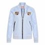 MHM Fashion Bomber Jacket Tiger Heads Blue