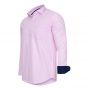 Cappuccino Italia stretch overhemd Milano heren roze