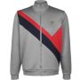 Lyle and Scott Archive Panel Funnel Neck Mid Grey Marl